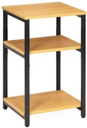 Sersimo Noptiera cu 3 rafturi din PAL si metal, stil industrial, maro natur (HF-0064)