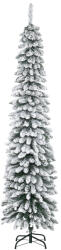 HOMCOM Brad de Crăciun Înzăpezit cu Trei Secțiuni, 490 de Crengi din Metal și Plastic, 54x54x210 cm, Verde | Aosom Romania (830-528V01GN)