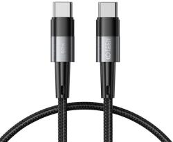 Tech-Protect Kábel töltéshez és adatátvitelhez TECH-PROTECT UltraBoost, 2x USB Type-C, PD 60W, 3A, 25cm, szürke