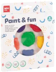 APLI Zsírkréta, állat formájú, APLI Kids "Paint & fun", 6 különböző szín 20611 (20611)