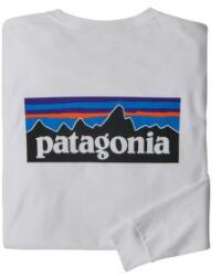 Patagonia Long-Sleeved P-6 Logo Responsibili-Tee Men Tricou cu mânecă lungă White L