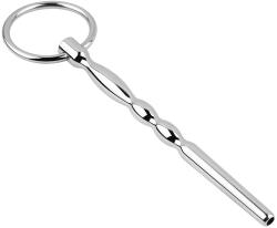 SuperLove Stainless Steel Wavy Penis Plug with Ring