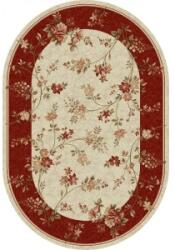 Delta Carpet Covor Oval, 200 x 300 cm, Crem / Rosu, Lotos 551 (LOTUS-551-120-O-23) Covor