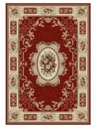 Delta Carpet Covor Dreptunghiular, 150 x 230 cm, Grena, Model Floral Lotos (LOTUS-542-220-1523) Covor