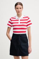 Barbour póló női pamut Ashbourne - piros 38