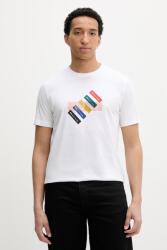 PS Paul Smith t-shirt férfi pamut - fehér M