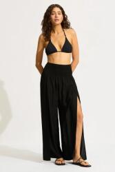 Seafolly alsó női viszkóz Shirred Waist Wrap - fekete XL