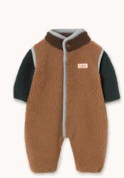 Tinycottons bébi polár rugdalózó COLOR BLOCK SHERPA ONE-PIECE - barna 74