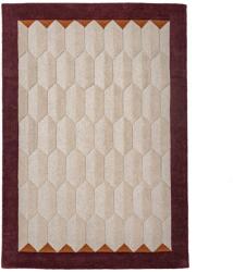 Flair Rugs Covor burgundy/în culoare naturală țesut manual din lână 200x290 cm Apex Border Wool - Flair Rugs Covor
