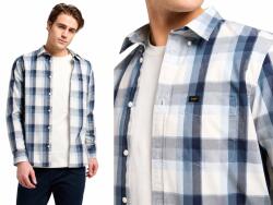 Lee férfi kockás ing Lee button down regular kék XL (112370544)