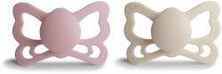 Frigg 2 db-os anatómiai cumi FRIGG BUTTERFLY CREAM/ BLUSH, 6-18 hó, szilikon