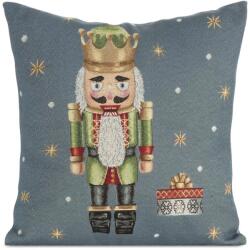 Eurofirany Gobelin karácsonyi párnahuzat 6080 Szürke 45x45 cm - 5 cm