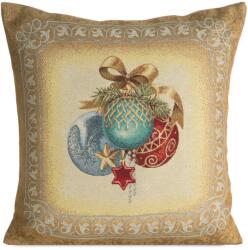Eurofirany Gobelin karácsonyi párnahuzat 4069 Arany 45x45 cm - 5 cm