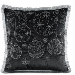 Eurofirany Karácsonyi párnahuzat 118a Fekete 45x45 cm