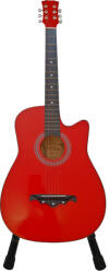 DEPOX Chitara clasica, 95 cm, lemn, stativ inclus, rosu (2720)