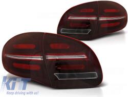  LED csíkos hátsó lámpák piros-fehér szekvenciális Porsche Cayenne 10-15 (TTTLP6028789)