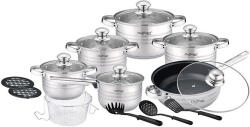 Cheffinger Set de vase de gătit din oțel inoxidabil argintiu 6 buc (CF-1830M)