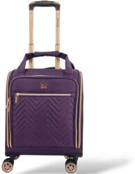 Diplomat Valiză De Călătorie Mică Din Material Textil Violet Pentru Cabină Cu 4 Roți Înălțime 55 Cm Colecția Monaco (ZC9001) Valiza