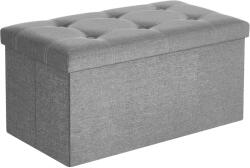SONGMICS Bancuta pliabila SONGMICS cu spatiu de depozitare 89L, sezut capitonat (EZ-LSF001G02)