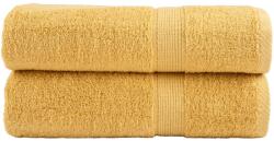 vidaXL Prosoape de maini premium, SOLUND 2 buc auriu 50x100cm 600gsm GartenMobel Dekor (137281) Prosop