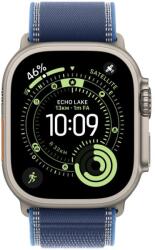 Apple Curea pentru Apple Watch 49mm Blue/Bright Blue Trail Loop - M/L - Natural (MFT74ZM/A)