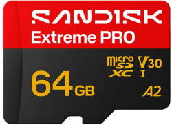 SanDisk microSD Extreme Pro 64GB (SDSQXCU-064G-GS6MA/00226956)