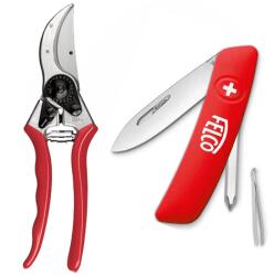 FELCO Set cadou 2 foarfece + cuțit 502 UFEP126 (UFEP126) Foarfeca de gradina