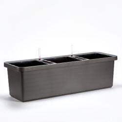Plastia Jardinieră Berberis TRIO de mare capacitate 117 cm - antracit U190224 (U190224)