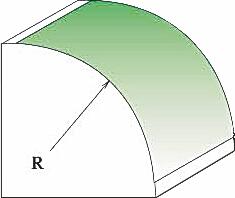 HENG CHENG Freză cu rază goală L 25, 4 × 13, 5/8R6, 35 622543 (622543)