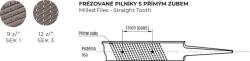 Ajax Pilă frezată plată 300 mm, 30 × 7 mm, cu dinți drepti, sec 3 11373035 (11373035) Pila