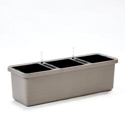 Plastia Jardinieră Berberis TRIO de mare capacitate 117 cm - gri taupe U190207 (U190207)