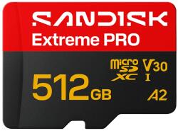 SanDisk microSDXC Extreme PRO 512GB U3/V30/A2 (SDSQXCJ-512G-GS6MA)