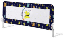 GUIMO Bariera de protectie pentru pat, rabatabila, Guimo, 90x48 cm, Astro Dino, Bleumarin