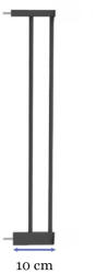 GUIMO Prelungire, Guimo, pentru poarta de siguranta, 10 cm, Negru