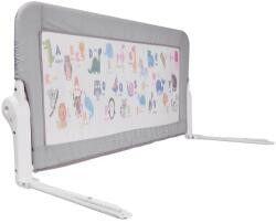 Guimo Bariera de protectie pentru pat, rabatabila, Guimo, 154 x 65 cm, Decor Animale, Gri