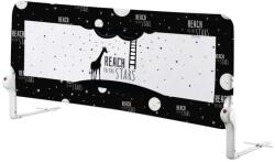 Guimo Bariera de protectie pentru pat, rabatabila, Guimo, 154 x 65 cm, Reach to the Stars, Decor Galaxie, Negru