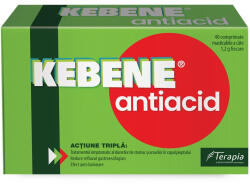  Kebene Antiacid, 40 comprimate, Terapia