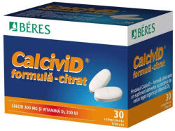  Calcivid Formula Citrat, 30 Comprimate, Beres