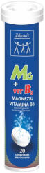  Magneziu + Vitamina B6, 20 Capsule Efervescente, Zdrovit
