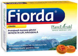 PlantExtrakt Fiorda cu aroma de lamaie, 30 comprimate, Plant Extrakt (5944739137628)