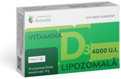  Vitamina D3 Lipozomala, 4000UI, 40 comprimate filmate, Remedia