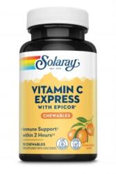  Vitamina C Express cu Epicor Solaray, 30 comprimate masticabile, Secom