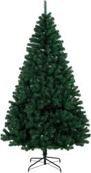 HOMCOM Brad de Crăciun 230 cm cu ramuri articulate 1300 vârfuri din PVC ignifug montaj rapid suport oțel verde | Aosom Romania (83C-307V05GN)