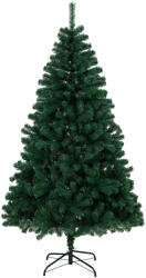 HOMCOM Brad Artificial de Crăciun 180 cm cu 700 Ramuri Ignifuge, Bază din Oțel, 100x100x180 cm, Verde | Aosom Romania (83C-307V02GN)
