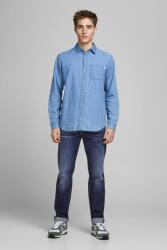 Jack & Jones Jack & Jones, Egyenes szárú farmer kifakult megjelenéssel, törtfehér, sötétkék, W31-L34 (12177444-BLUE-DENIM-W31-L34)