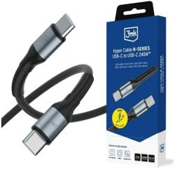 3mk Protection Hyper N-Series USB Type C Összekötő 240W Gyorstöltő Fekete 3m GP-193840 (GP-193840)