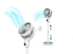INCA Állóventilátor akkumulátorral BLDC motor 5 fokozat LED fehér IAF-01B (IAF-01B)