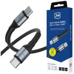3mk Protection Hyper N-Series USB Type C Összekötő 100W Fekete 300cm GP-193838 (GP-193838)