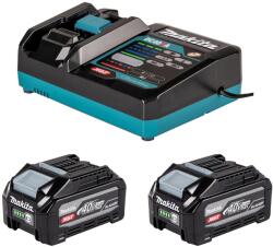 Makita Li-ion XGT 40V szett 2 × akkumulátor 4 Ah BL4040F + töltő DC40RA (PSKGRU2)
