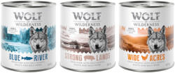 Wolf of Wilderness 24x800g Wolf of Wilderness nedves kutyatáp- Mix: 12x csirke + 6x sertés + 6x hal